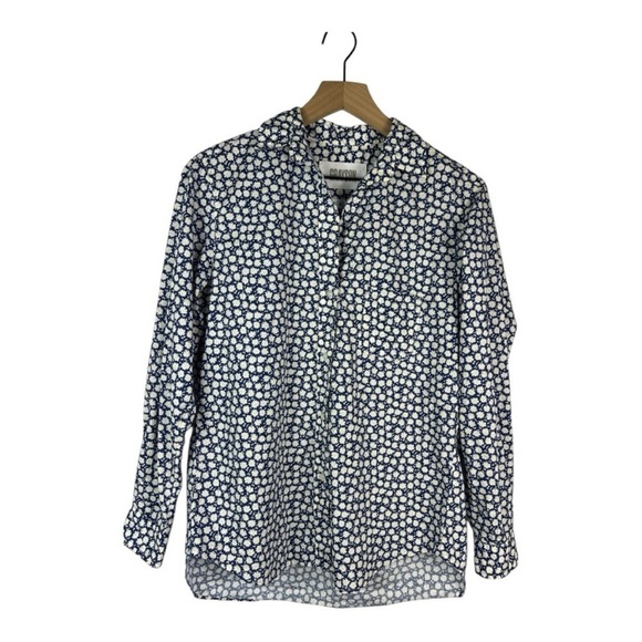 GRAYSON/ Anthropologie The Hero Daisy Print Button Up Shirt Sz XS EUC - Picture 2 of 7